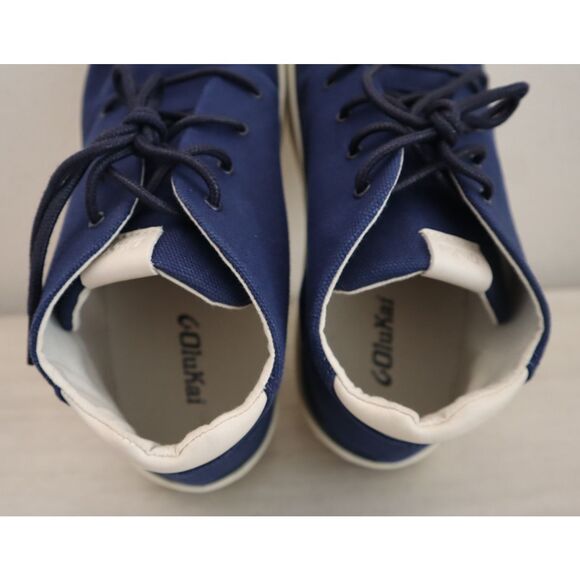 OluKai 10539-5454 Men’s Sz 13 Navy Blue Textile High-Top Sneakers Shoes - Picture 11 of 13